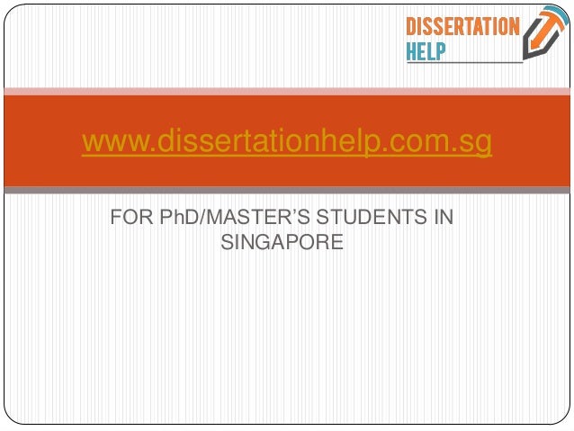 Dissertation help in singapore