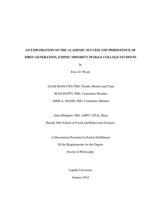 Dissertation employee minority