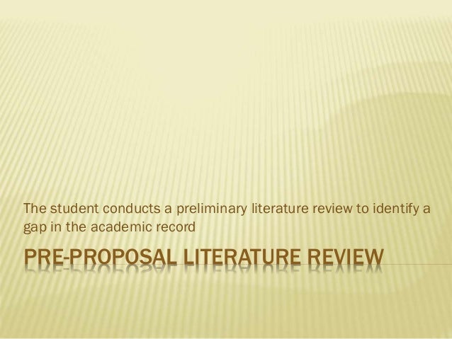 Literary Review Dissertation