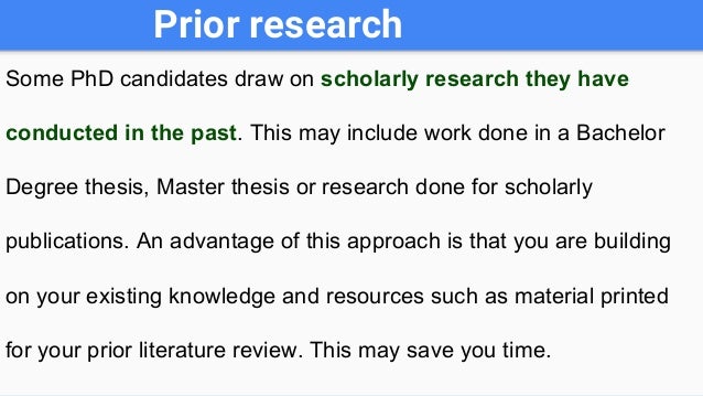 Choosing a phd thesis topic