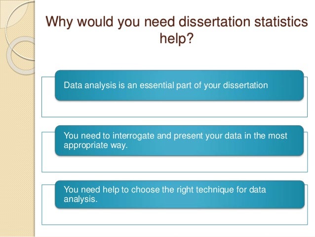 Statistics for dissertation
