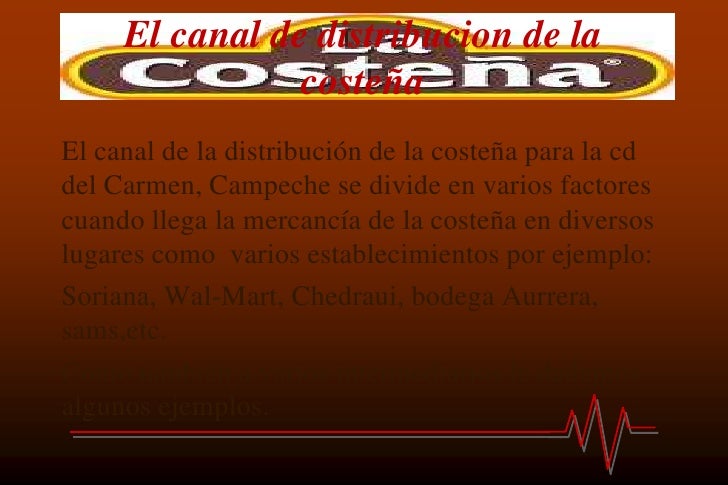 Distribución de la costeña