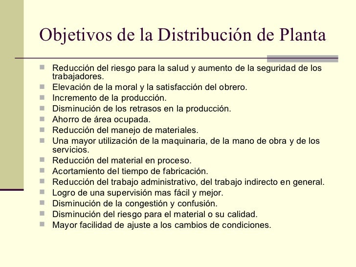 Distribucion Planta