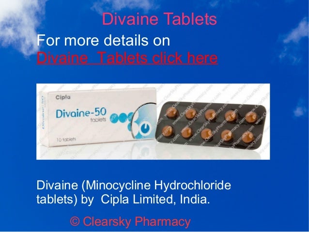 Minocycline Hydrochloride Tablets For Acne