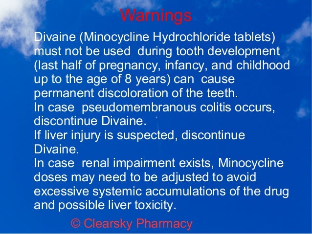 Minocycline Side Effects Dizziness