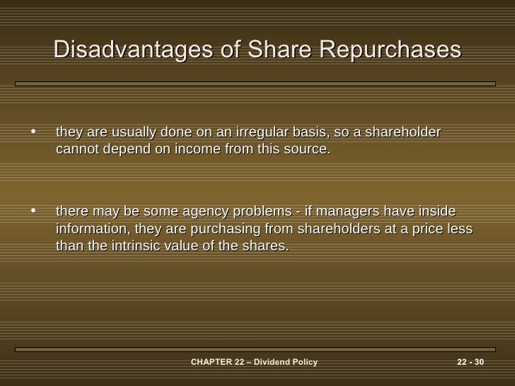Share repurchases and the dilutive effect of stock options
