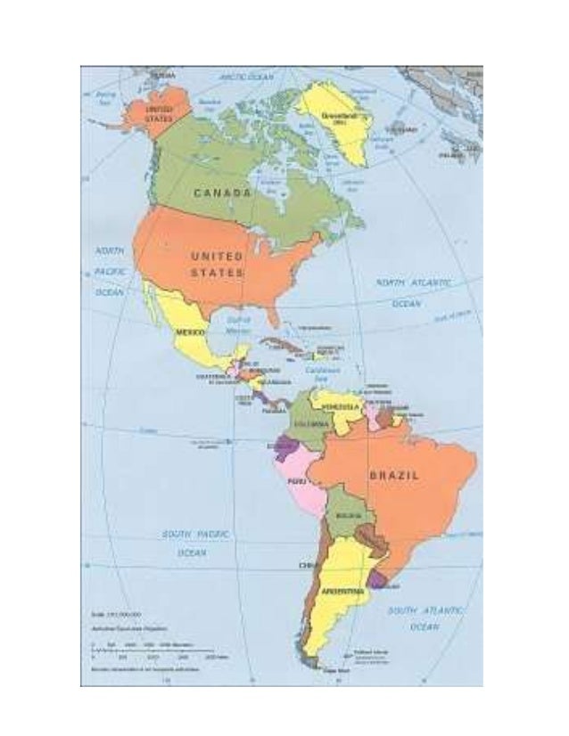 División geográfica y cultural de américa