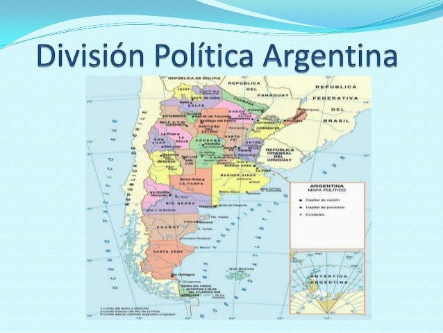Mapa De La Republica Argentina Con Division Politica
