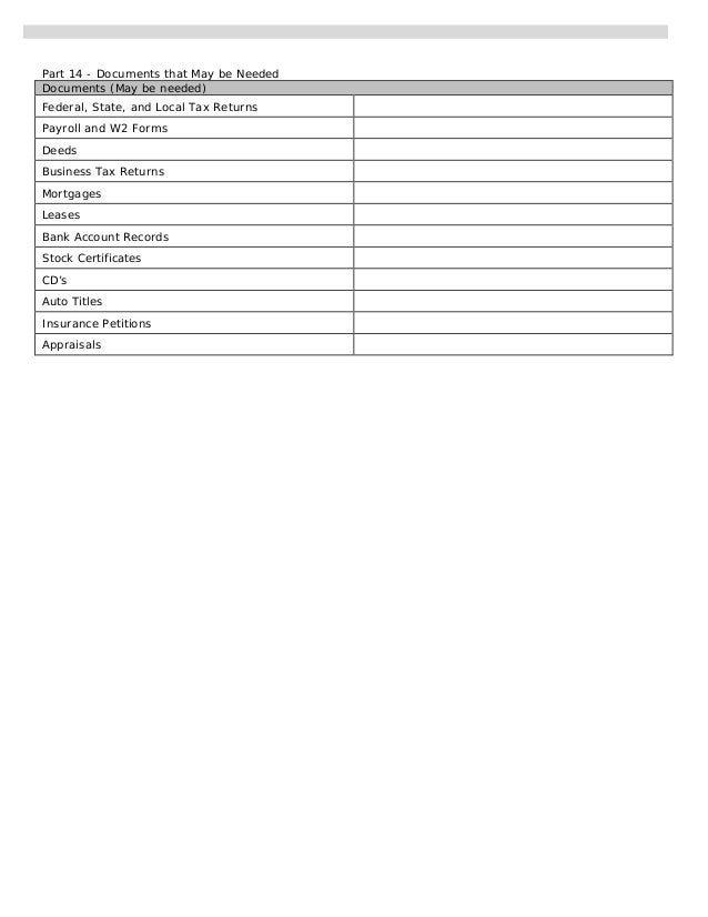 bank worksheet statement