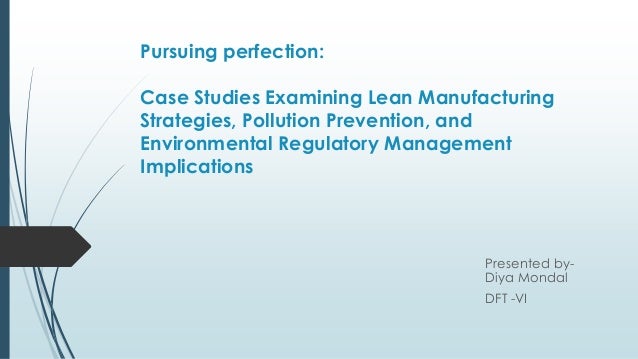 Lean manufacturing case studies