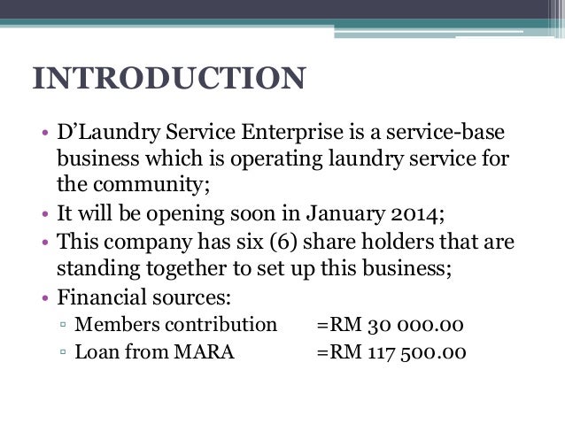 laundromat business plan ppt