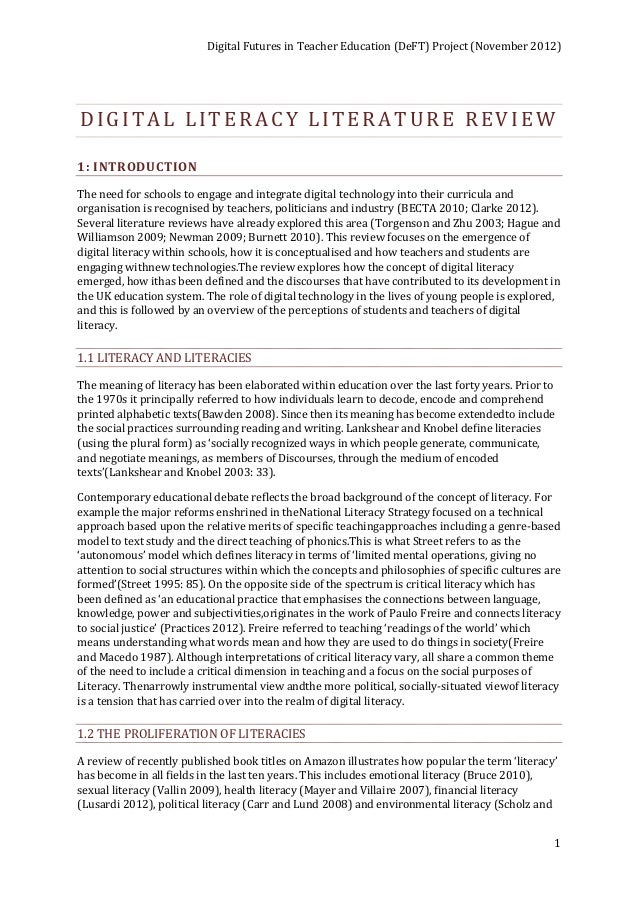 University Writing Center - Literature Reviews