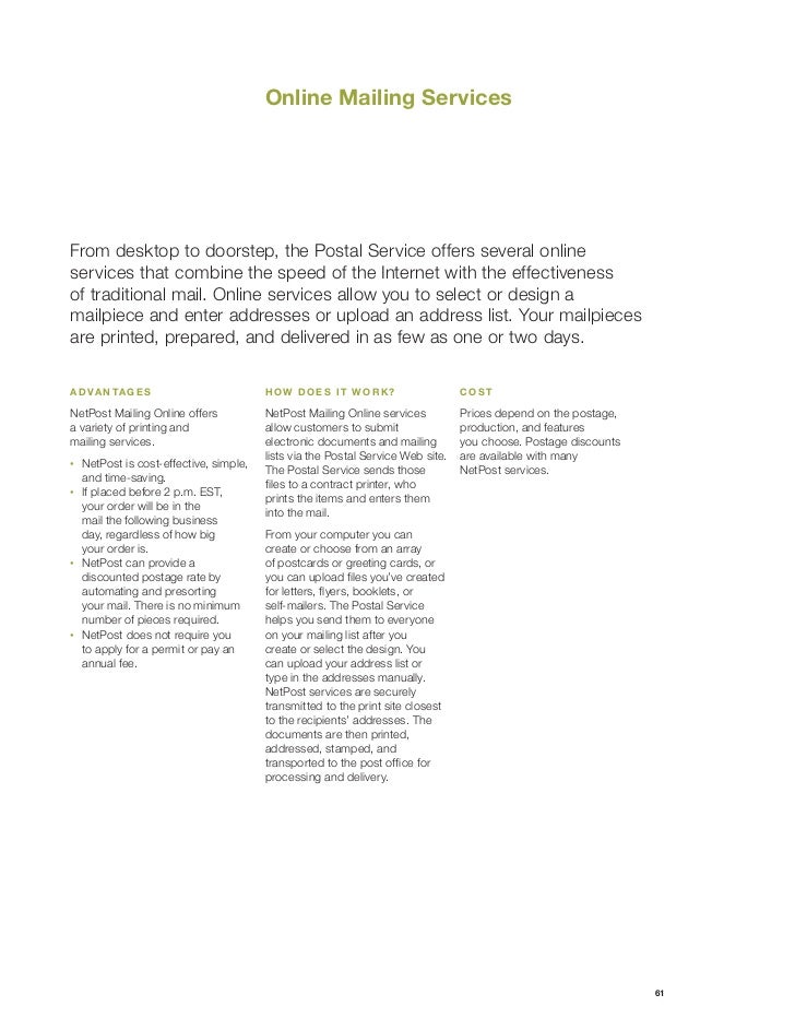 usps quick 95 guide publication service