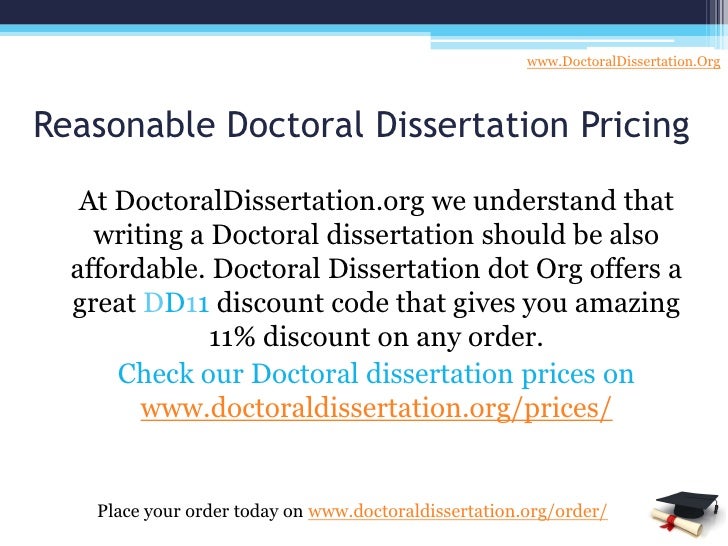 Doctoral dissertation writing assistance