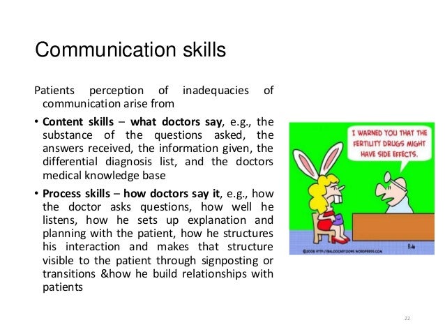 Doctor patient communication skils dissertation
