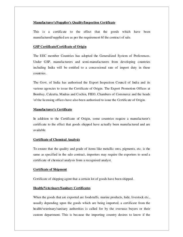 origin form manufacturers of statement
