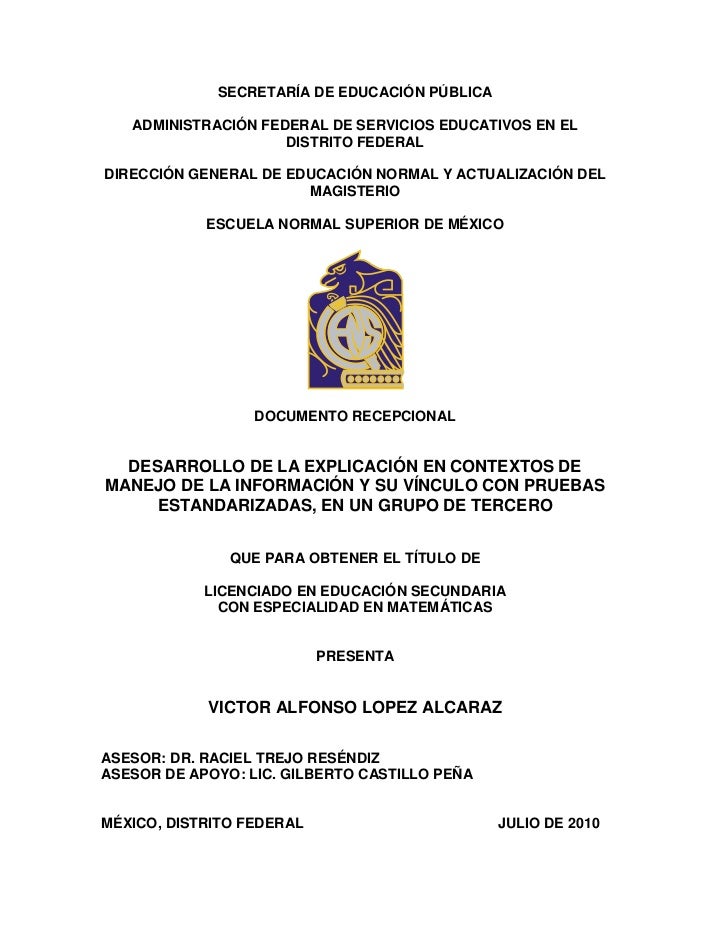 Tesis Licenciatura en Educación Matemática Tesis Licenciatura en Educación Matemática