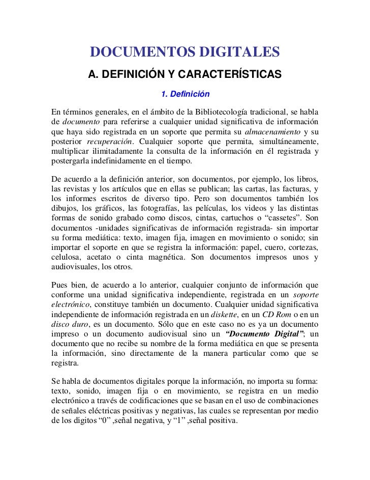 Documentos digitales Documentos digitales