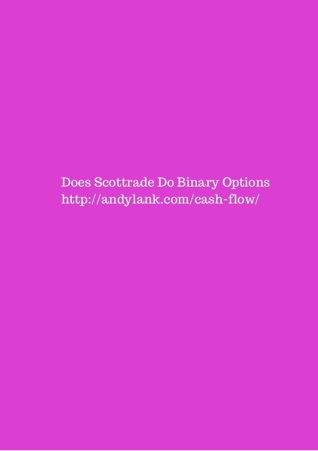 binary options on scottrade
