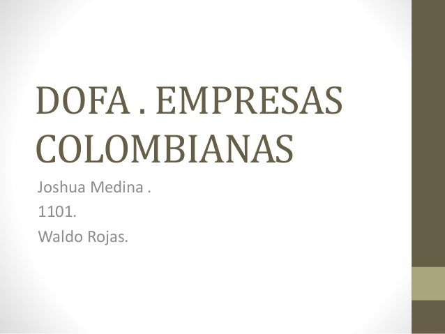 EMPRESAS COLOMBIANAS empresas colombianas: