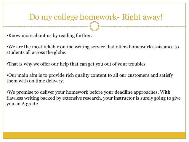 Do My Homework Online Pay for Homework Do My Assignment