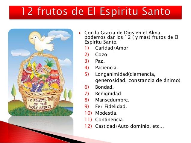 Dones & frutos del espiritu santo & confirmation
