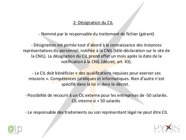 comment devenir cil cnil