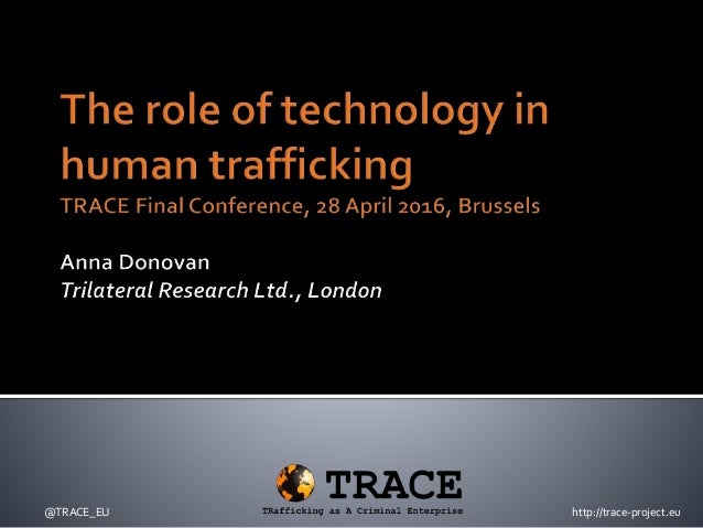 Human trafficking vs technology