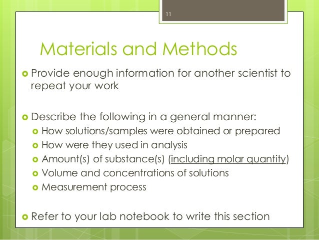 Sample calculations in lab reports