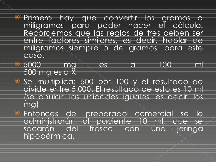 Dosificacion de medicamentos