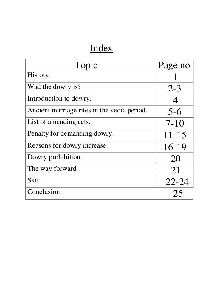 Dowry system in india essay