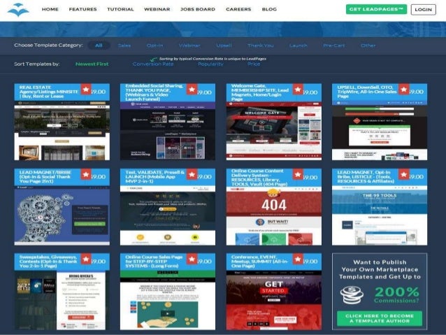 Dozens Of Landing Page And Minisite Templates To Help Grow Your Busin Leadpages Template Marketplace