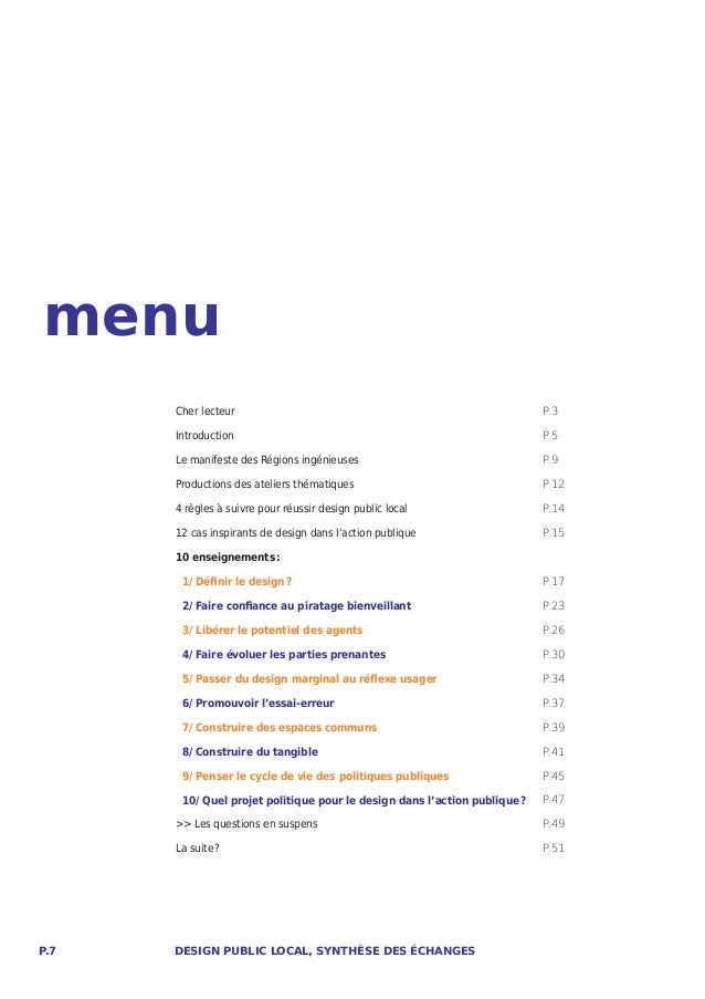 Note de synthèse / introduction / conclusion