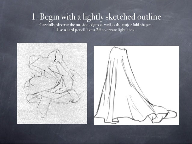 drapery study for a seated figure