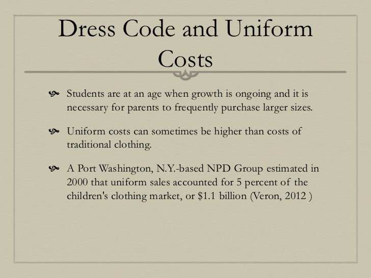 Dress code statistics