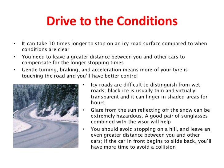 A Guide to Driving safely in Icy Winter Conditions