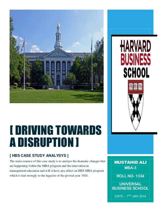 Sample harvard business review case study