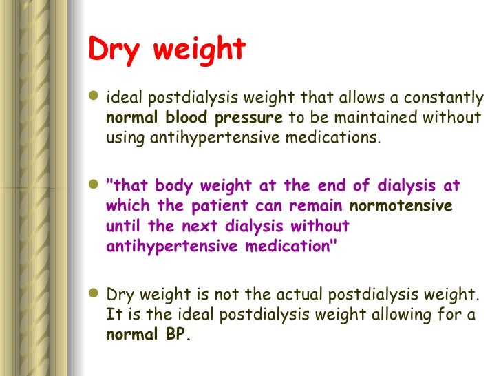 Dry Weight Dr Rosna
