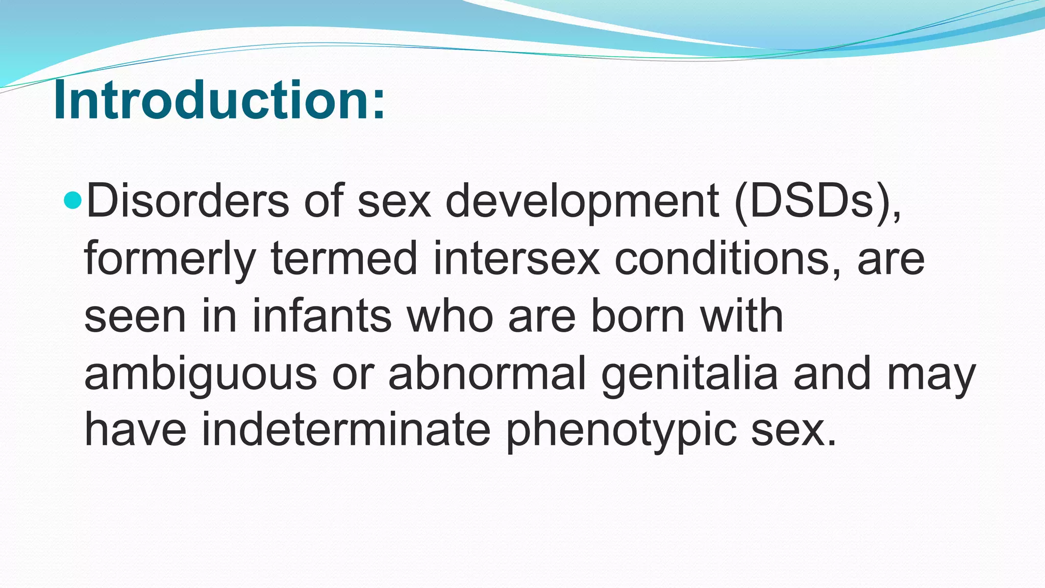 Disorders Sex Development PPT