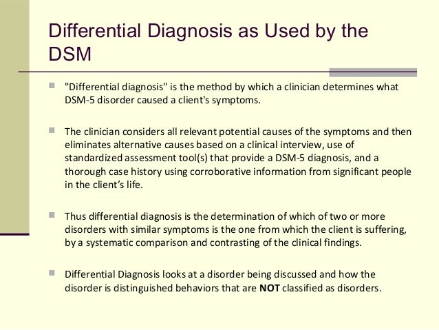 Dsm-iv case studies a clinical guide to differential diagnosis