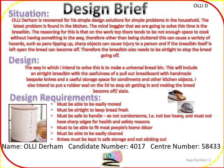 Edexcel design and technology coursework