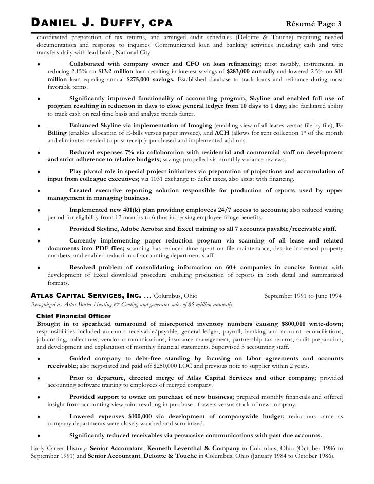 sample tax accountant resumes