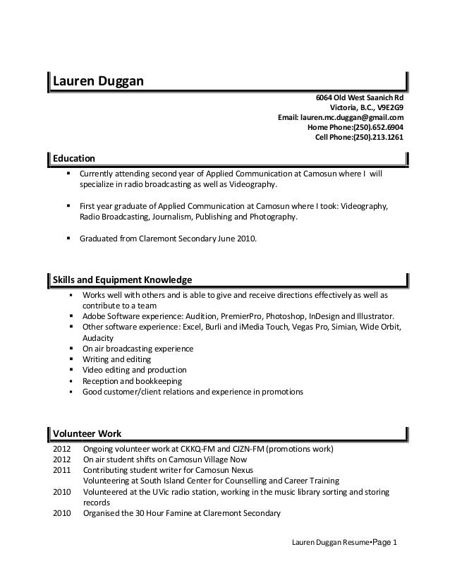 radio broadcasting music director resume