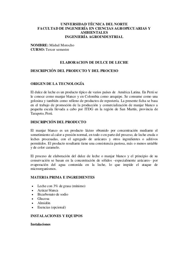 ELABORACION DE LECHE elaboracion de leche: