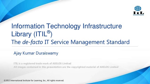 information technology infrastructure library