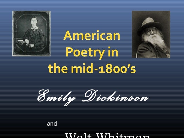 Essays on walt whitman and emily dickinson