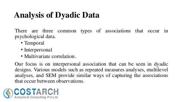 dyadic data analysis dyadic communication