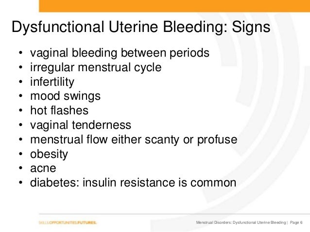 bleeding in between periods