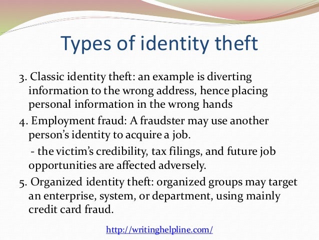 Identity theft   research paper   reviewessays.com