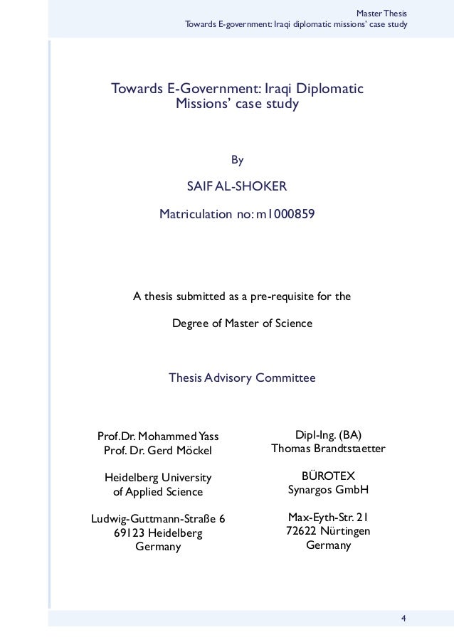 e government in master thesis e government in master thesis